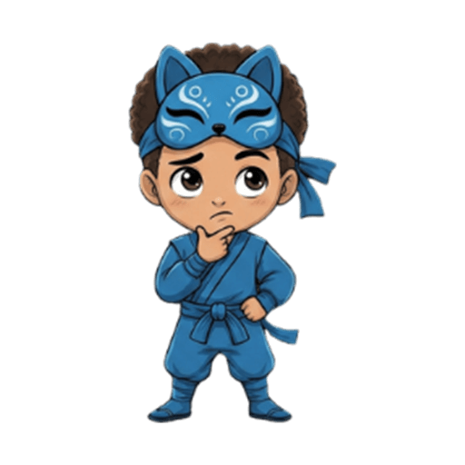 Kian the blue ninja — curious problem-solver